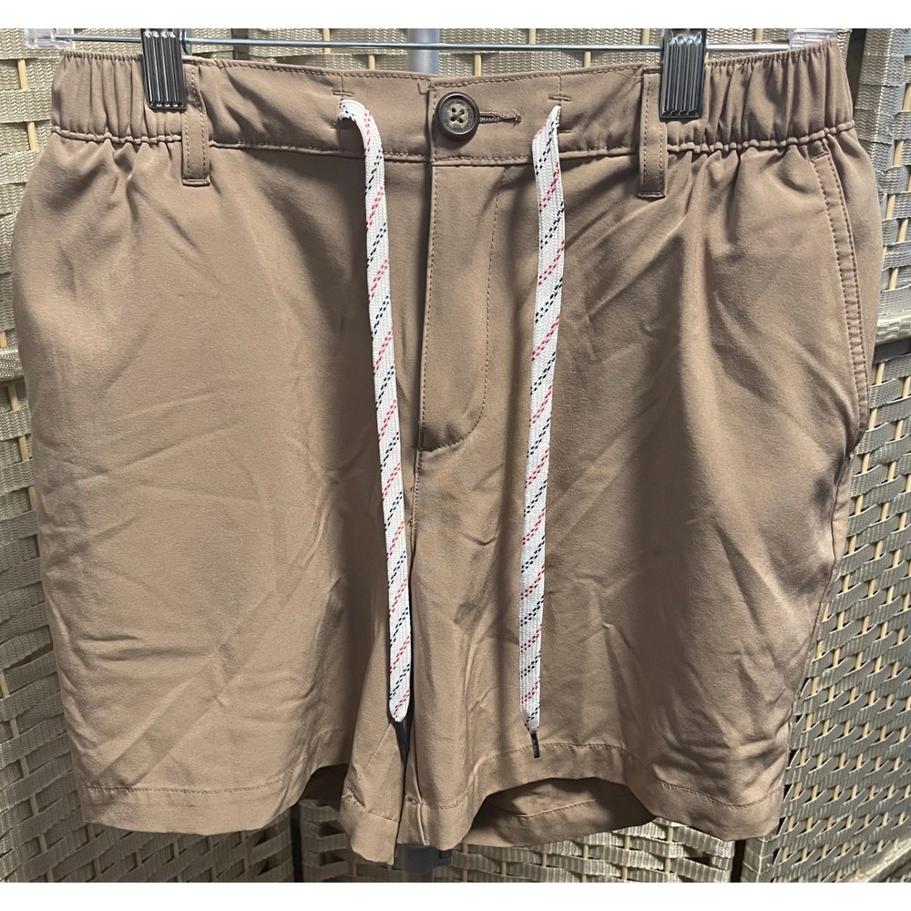 Chubbies Everywear Shorts Mens Medium Khaki Tan Stretch Hybrid Casual 6" Inseam